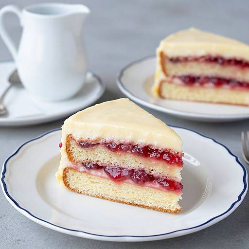 Lemon Raspberry Layer Cake Slices