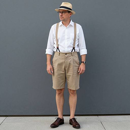 Man in Casual Vintage Outfit