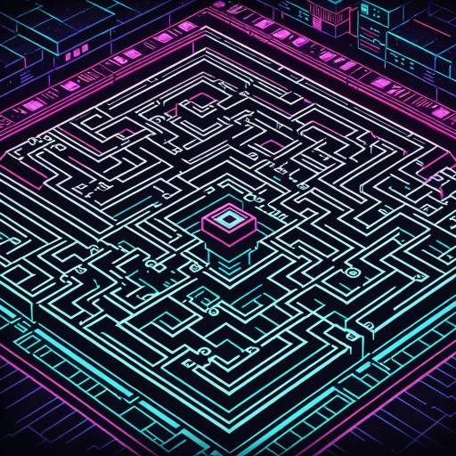 Synthwave Labyrinth Promotional Poster Design