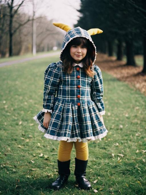 Whimsical Cinematic Munchkin Costume Portrait