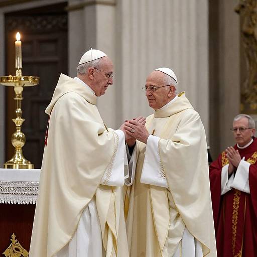 Pope Benedict XVI Leading Holy Thursday Mass