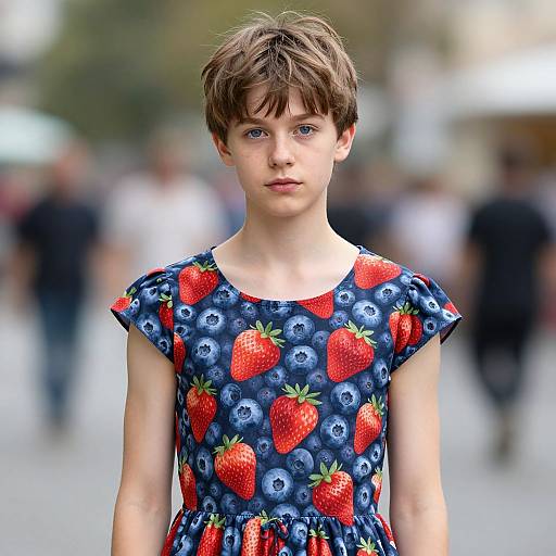 Realistic Blueberry Costume Portrait