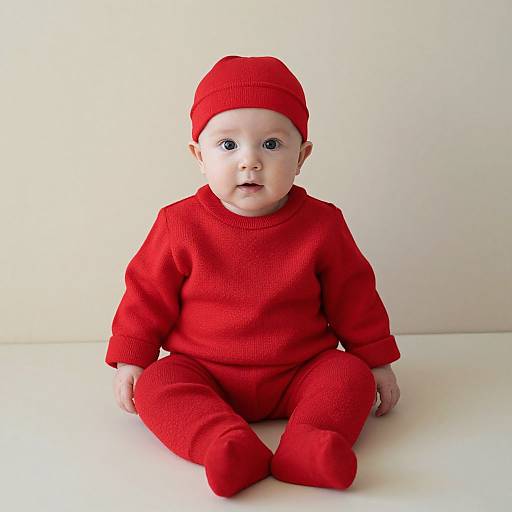Toddler in Red Crayon Costume