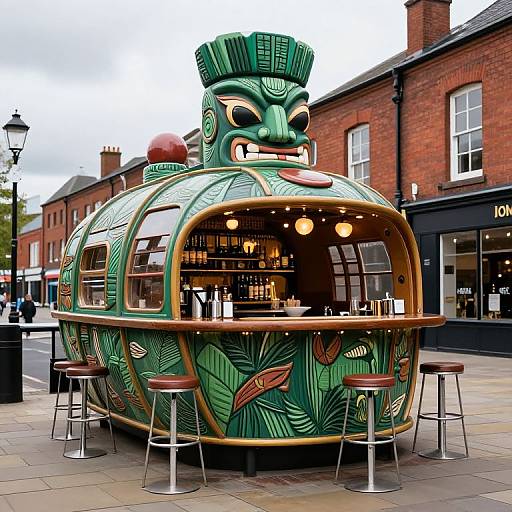 Tiki Submarine Pop-Up Bar Adventure