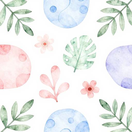 Calming Pastel Nature Background