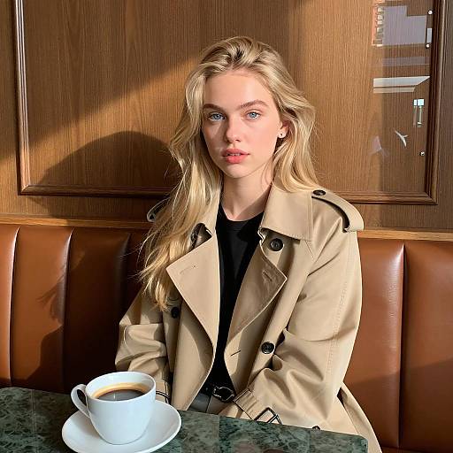 Chic Coffee Moment in Natural Light