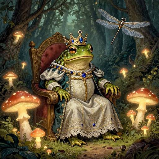 Regal Toad King in Glowing Fungi