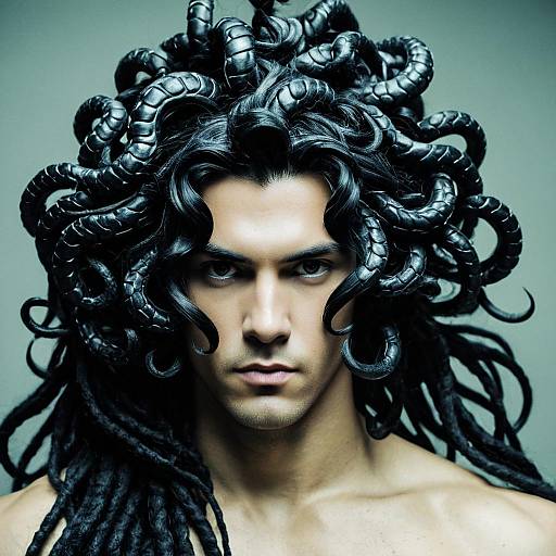Male Medusa Cosplay Portrait