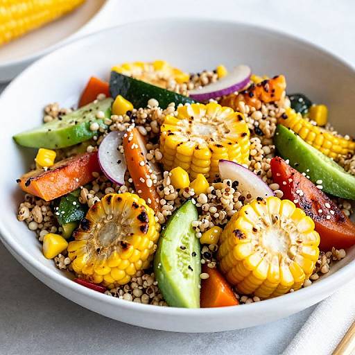 Grilled Corn Summer Quinoa Salad