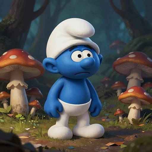 Ugly Smurf in Gloomy Forest