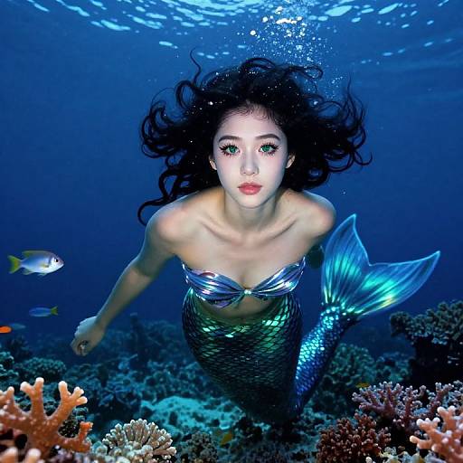 Ethereal Mermaid Princess Portrait