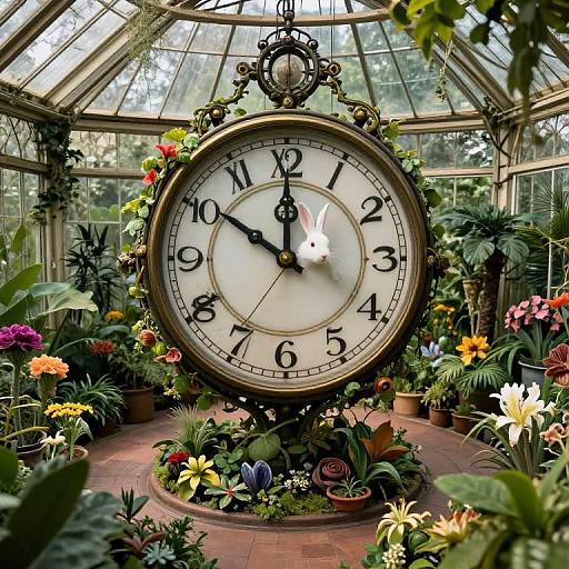 Surreal Victorian Greenhouse Timepiece