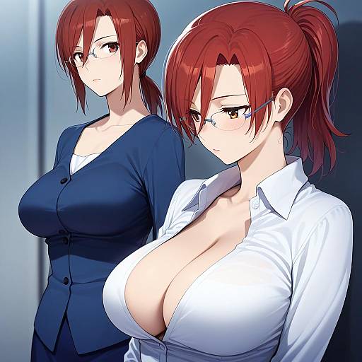 Illustration of Aozaki touko, kara no kyoukai in the style of Amami amayu