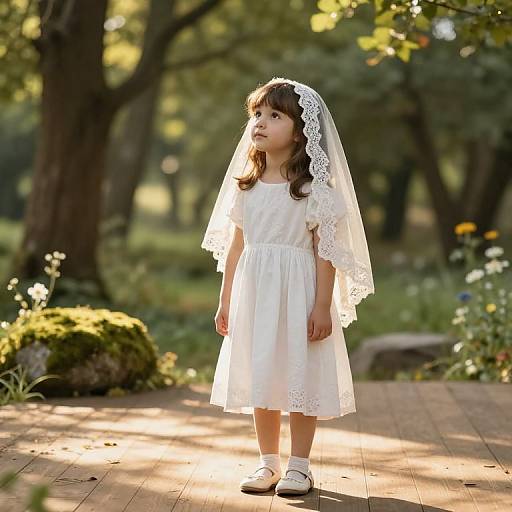 Innocent Girl in Serene Nature