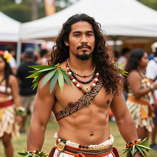 Moana-Inspired Cosplay Portrait at Festival