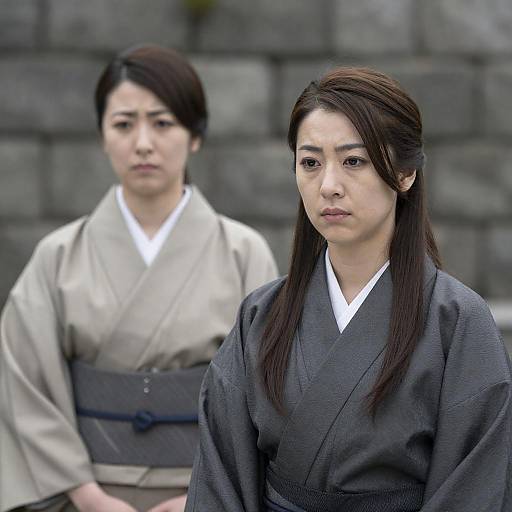 Traditional Japanese Women in Attire