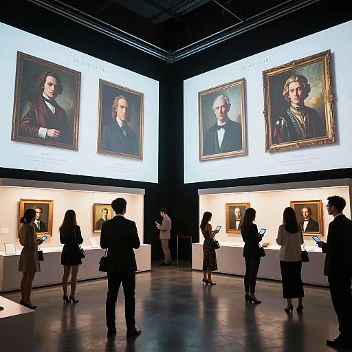 Futuristic AI Art Auction Showcase