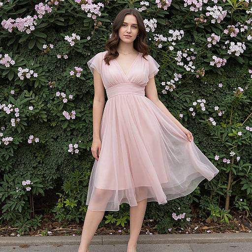 Woman in Pink Fairy Dress