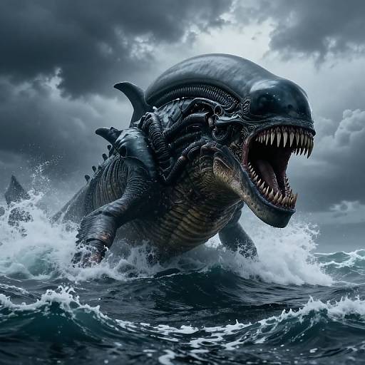 Dramatic Ancient Sea Monster Emergence