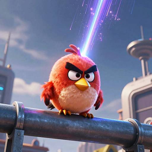 Angry Bird on Futuristic Pipeline
