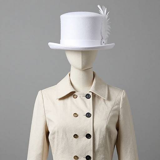 Mannequin in Elegant Hat and Jacket