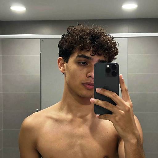 Moody Realistic Mirror Selfie