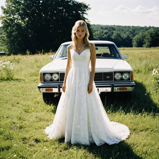 Bride in White Wedding Dress Outdoors