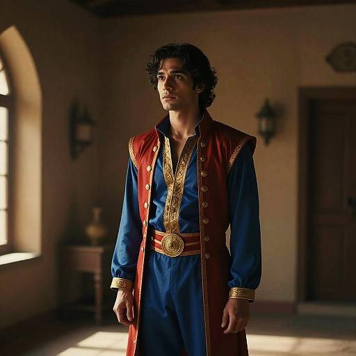 Man in Aladdin Iago Costume