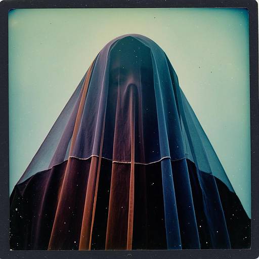 Silent Veil Polaroid Liminal Technicolor Photo