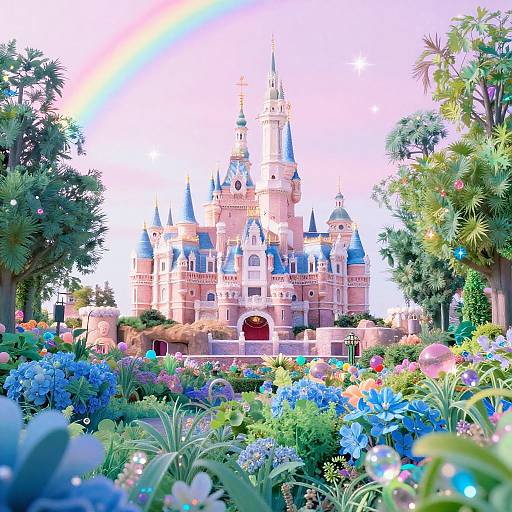 Ethereal Fantasy Candy World Landscape