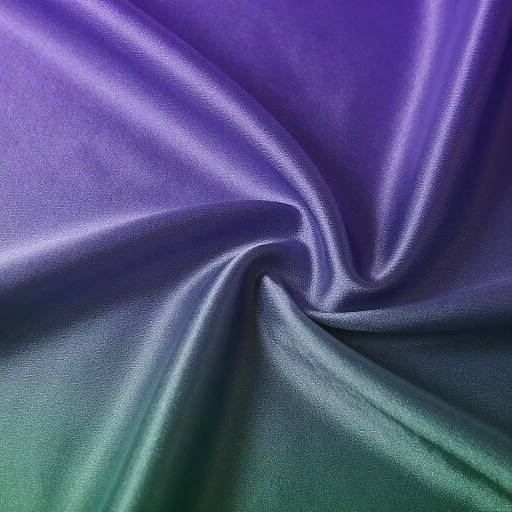 Silky Purple to Green Gradient Fabric