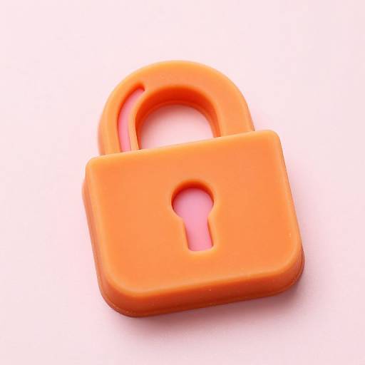 Cute Lock Silicone Mold on Pastel