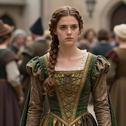 Young Woman in Medieval Costume