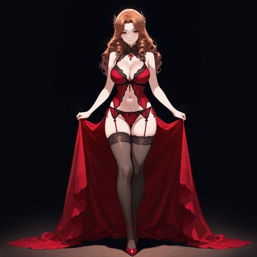 Elegant Solo Woman in Lingerie Elegant Solo Woman in Lingerie