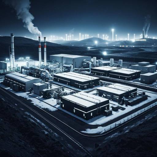 Futuristic Geothermal Industrial Zone Concept