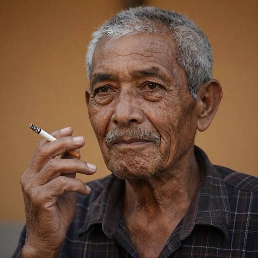 Contemplative Elderly Man Portrait