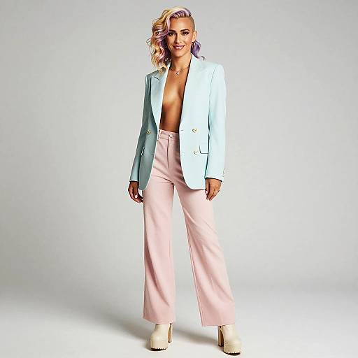 Androgynous Pastel Fashion Portrait