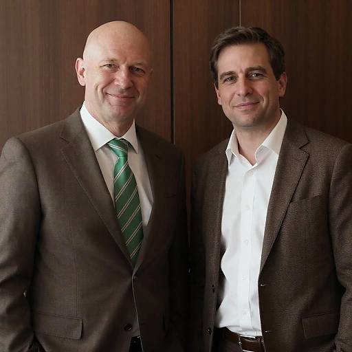 Portrait of Two Smiling Men Together