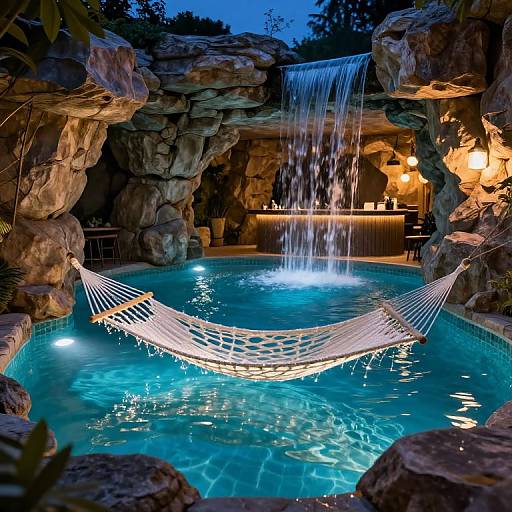 Ultra-Realistic Cinematic Night Pool