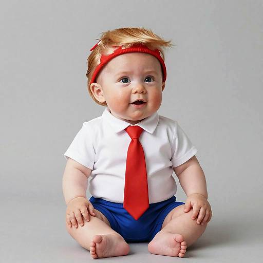 Hyperrealistic Baby Trump Costume 3D