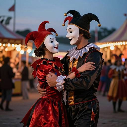 Twilight Jesters' Dance of Shadows