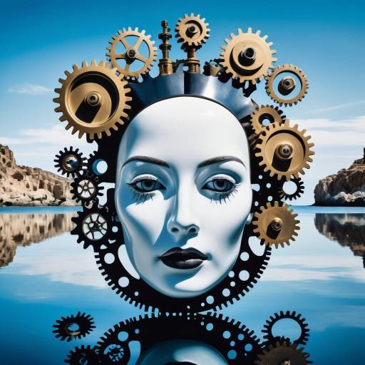 Surreal Dreamscape with Vintage Mannequin Surreal Dreamscape with Vintage Mannequin