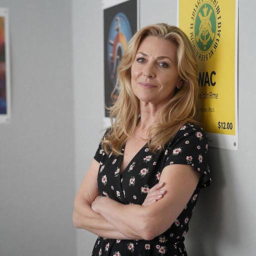 Portrait of a Woman in Floral Dress