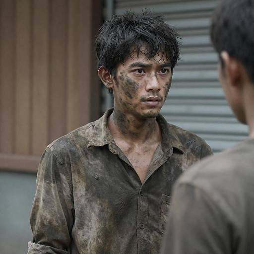 Intense Encounter in a Grimy Setting