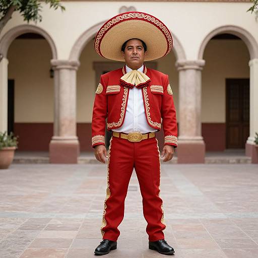 Mexican Paletero in Traditional Costume