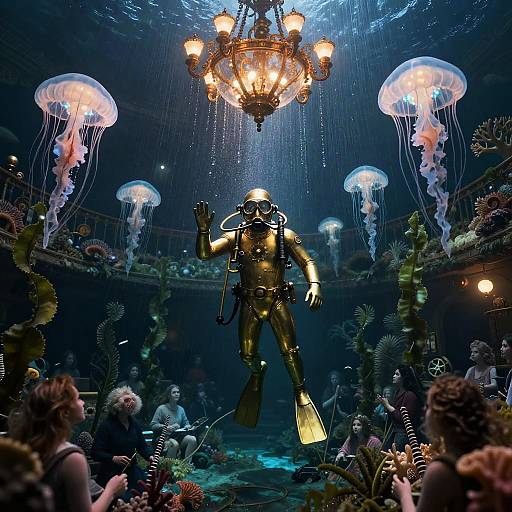 Clockwork Brass Conductor in Sunken Opera