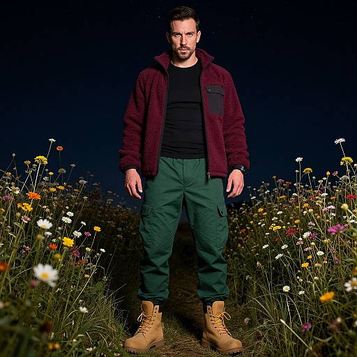 Urban Explorer in Starry Night