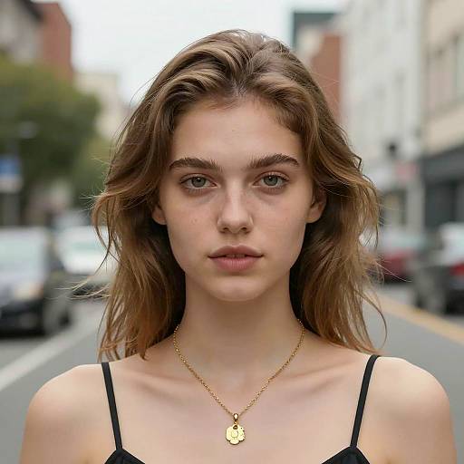 Portrait of a Young Woman in Urban Setting