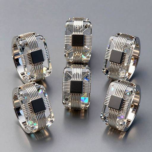 AI-Inspired Futuristic Jewelry Collection