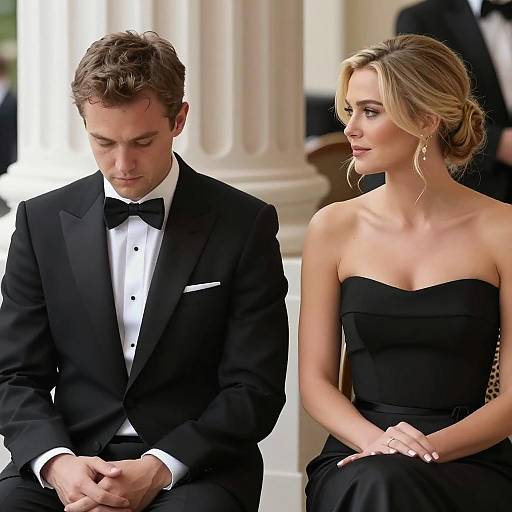 Elegant Couple in Formal Attire